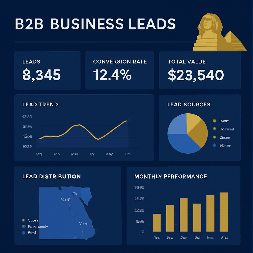 B2B Business Leads Analytics Dashboard